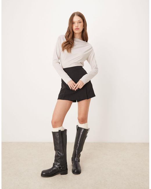 Abercrombie & Fitch White – langärmliges oberteil