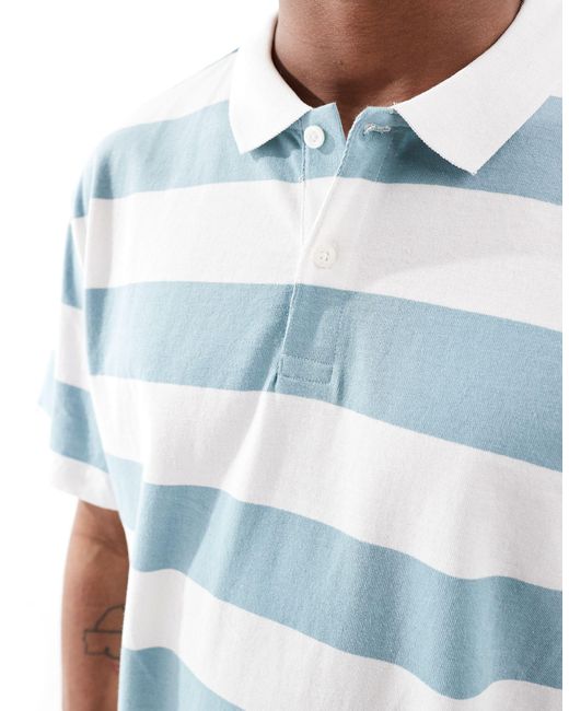 Only & Sons Blue Relaxed Fit Polo for men