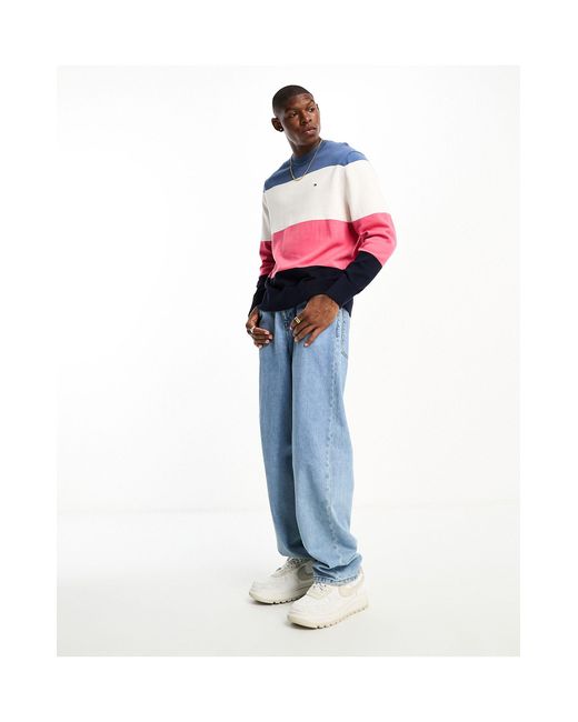 tommy hilfiger colour block sweatshirt