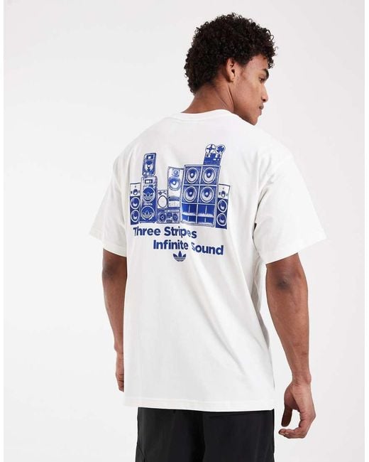 Adidas Originals White Original Sound T-Shirt for men