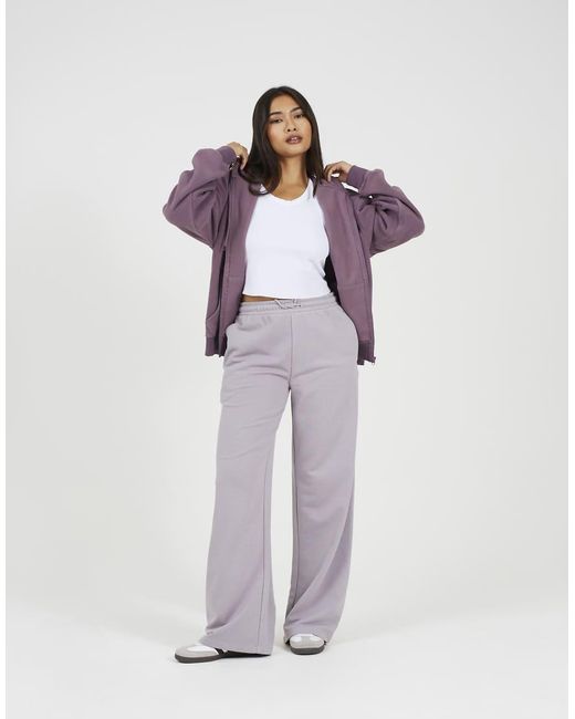 Brave Soul Purple Zip Through Polar Fleece Hoodie