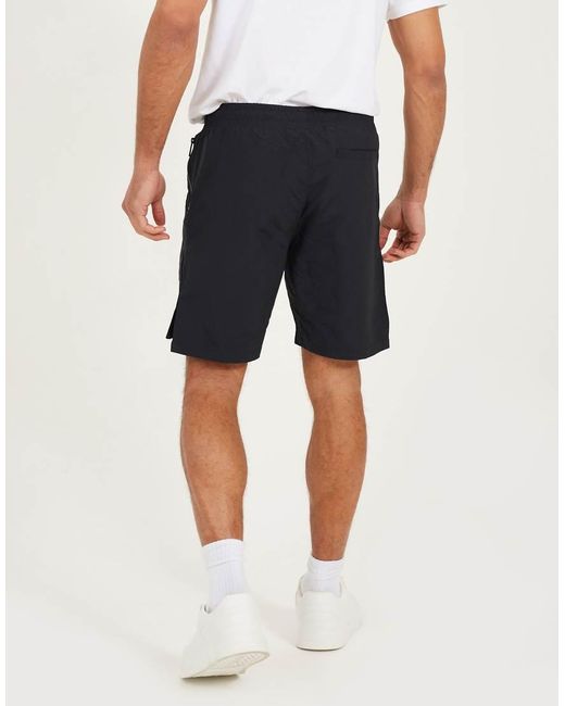 Brave Soul Blue Cotton Utility Elasticated Waist Shorts for men