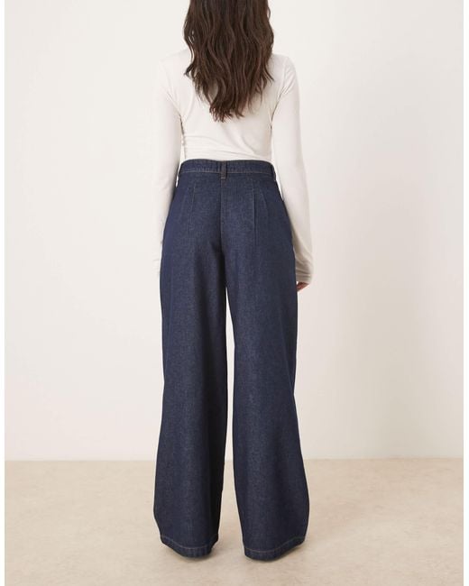 Jean ajusté à pinces - indigo Nobody's Child en coloris Blue