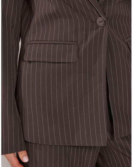 Long Tall Sally Gray Pinstripe Blazer