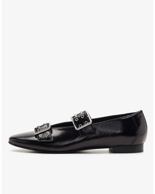 OFF THE HOOK Black – ballerinas aus em leder