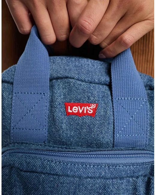 Levi's Denim Rugzak Met Logo in het Blue