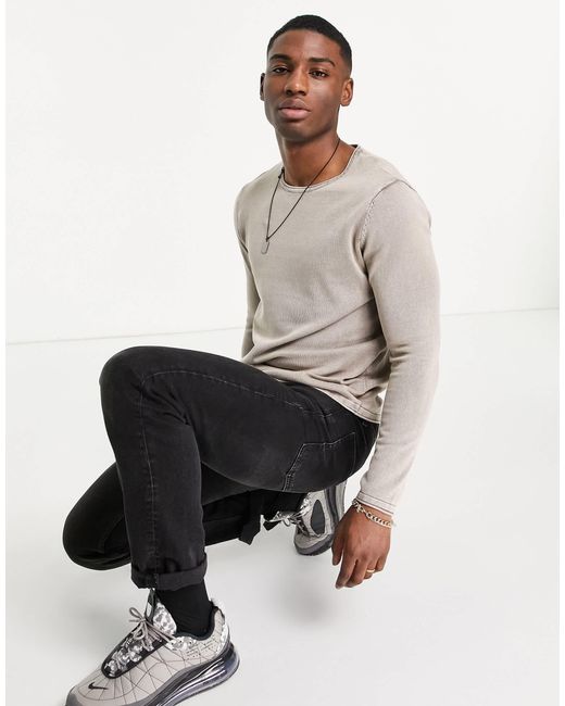 Jack & Jones – essentials – pullover in Gray für Herren