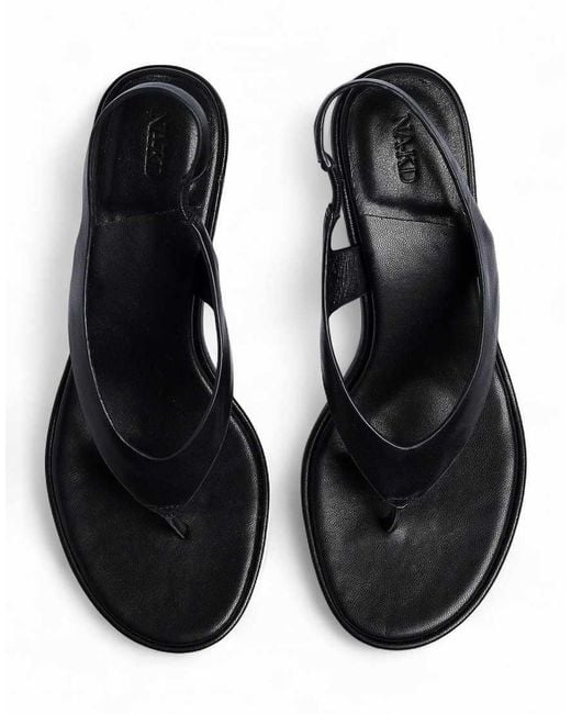 NA-KD Natural Leather Slingback Heels