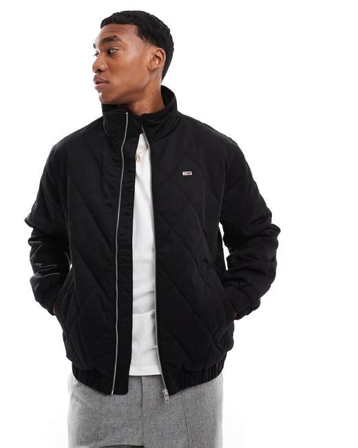 Tommy Hilfiger – wattierte jacke in Black für Herren