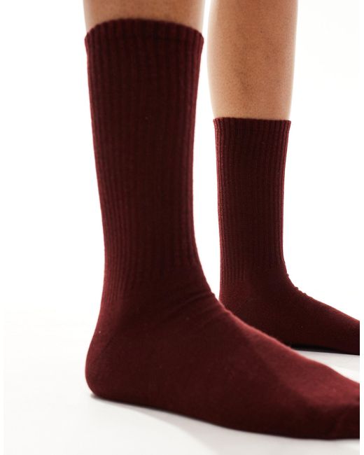 ASOS Ankle Socks-red