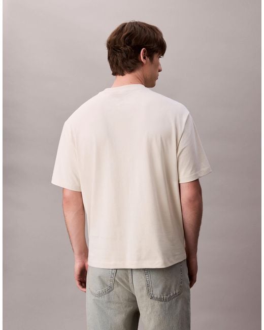 Calvin Klein Gray Block Logo T-shirt for men