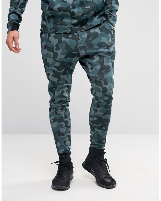 In de meeste gevallen Boos Botanist Nike Tech Fleece Camo Joggers In Green 823499-392 for Men | Lyst UK