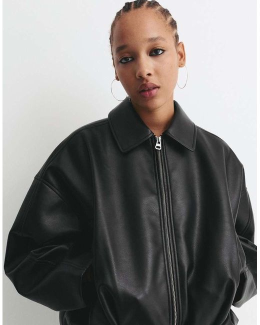 Giacca Bomber di Pull&Bear in Black