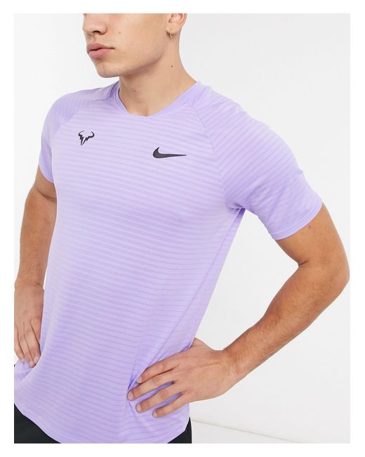 Nike Rafael Nadal Court Aeroreact Slam T-shirt in Purple for Men | Lyst  Australia