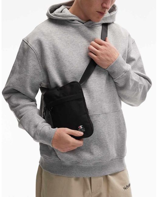 Champion Gray Small Shoulder Bag for men