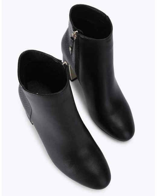 KG by Kurt Geiger Black Hazel Mid Ankle Boots