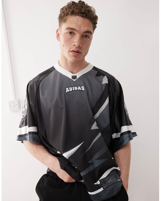 Adidas Originals Gray Adilenium Season 3 Team Jersey for men