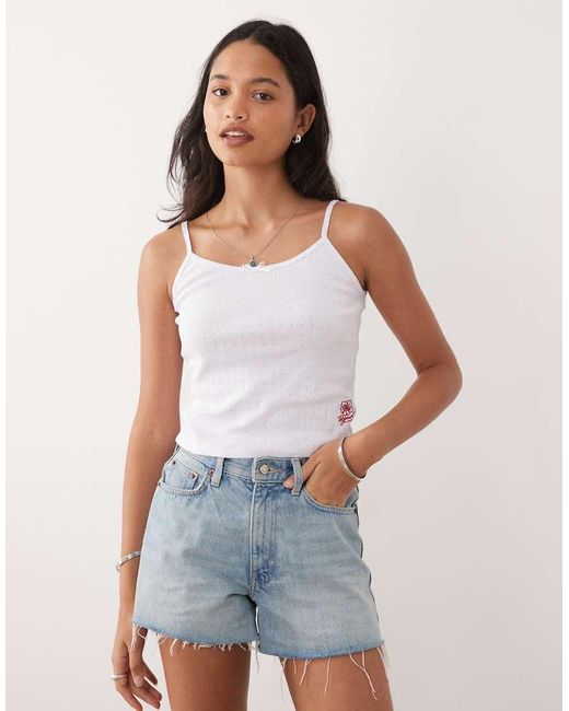 Rip Curl Blue Rip Curl Pointelle Cami Beach Top