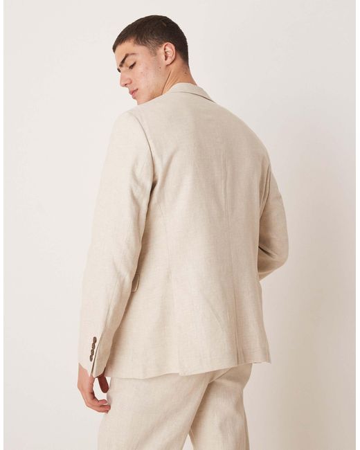 SELECTED Natural Malik Linen Blazer for men