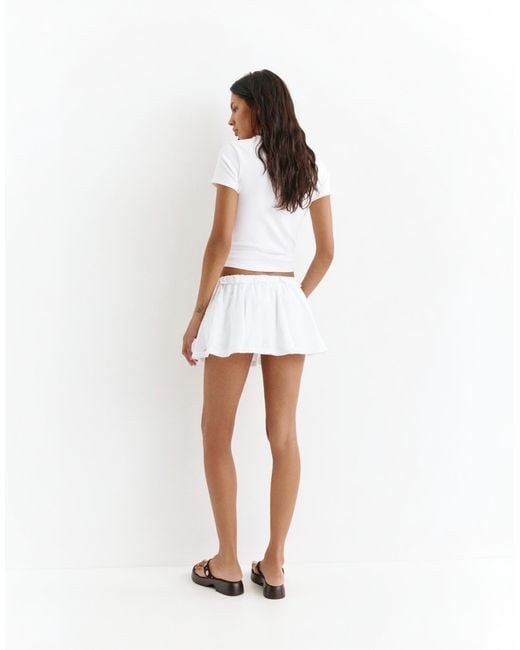 Pull&Bear White – minirock