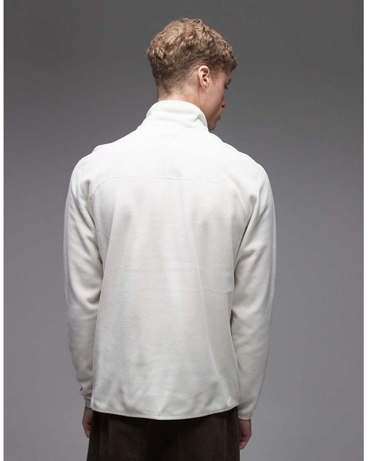The North Face Gray Glacier Embroidered Logo 1/4 Zip for men