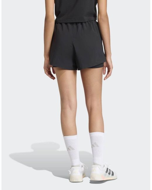 Adidas Originals Black D4T Workout Go To 2In1 Shorts