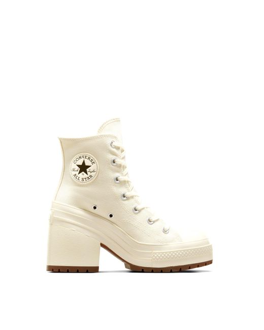 Converse White Chuck Taylor 70 Deluxe Heeled Sneakers