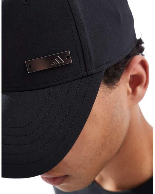 Adidas Originals Black Adidas Training Baseball Cap With Metal Tab