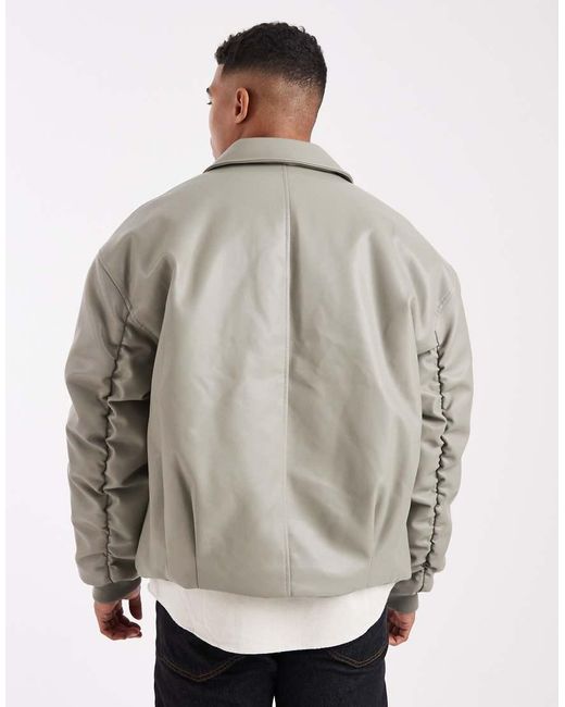ASOS Gray Bomber Jacket for men