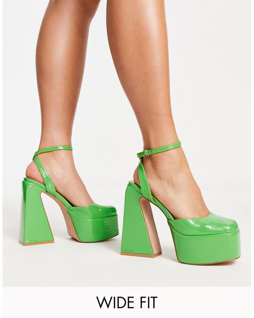 Zapatos verdes acharolados SIMMI de color Green