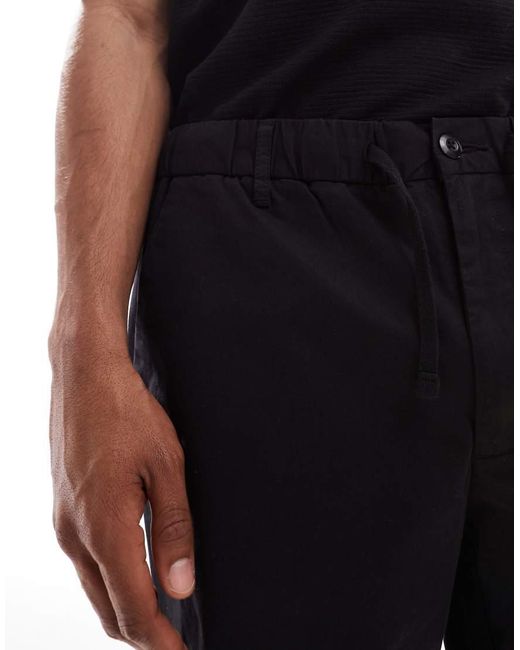 Jack & Jones Black Loose Fit Chino Short for men
