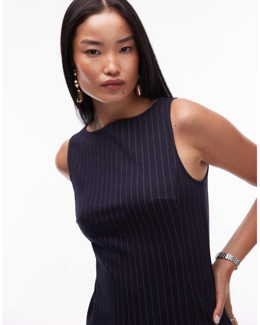 Mango Black Tailored Sleeveless Mini Shift Dress