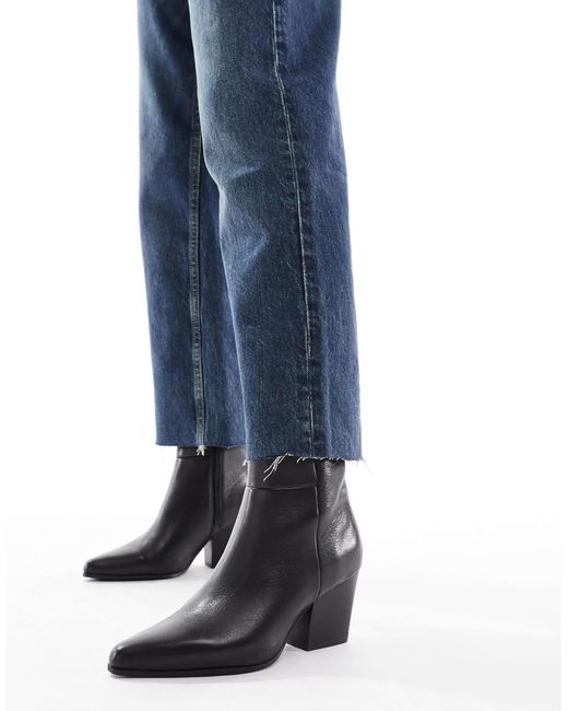 ALDO Blue – shanah – stiefeletten aus em leder mit blockabsatz