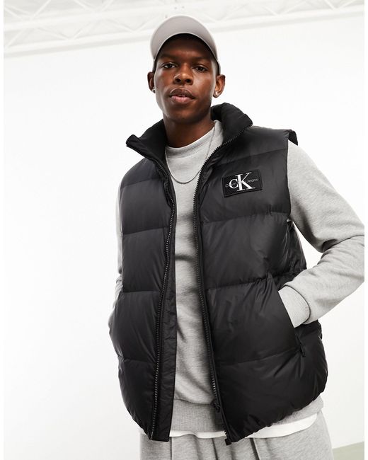 Calvin Klein Black Essentials Down Vest for men