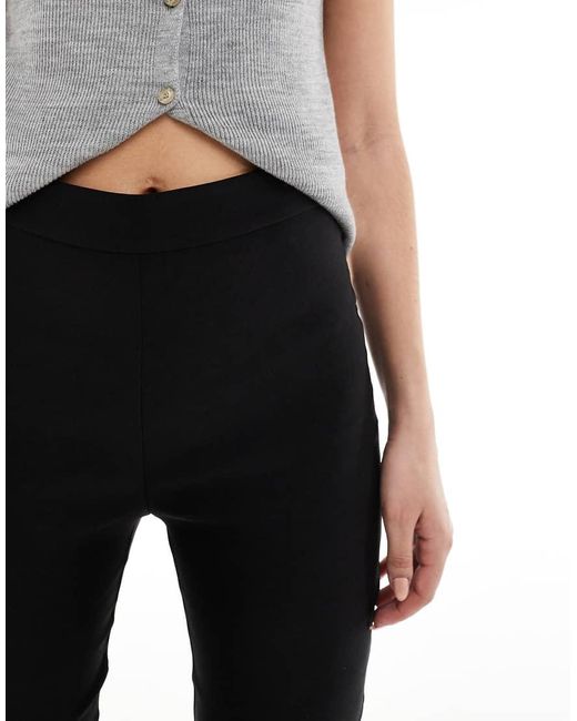 Miss Selfridge Black Tailored Capri Leggings