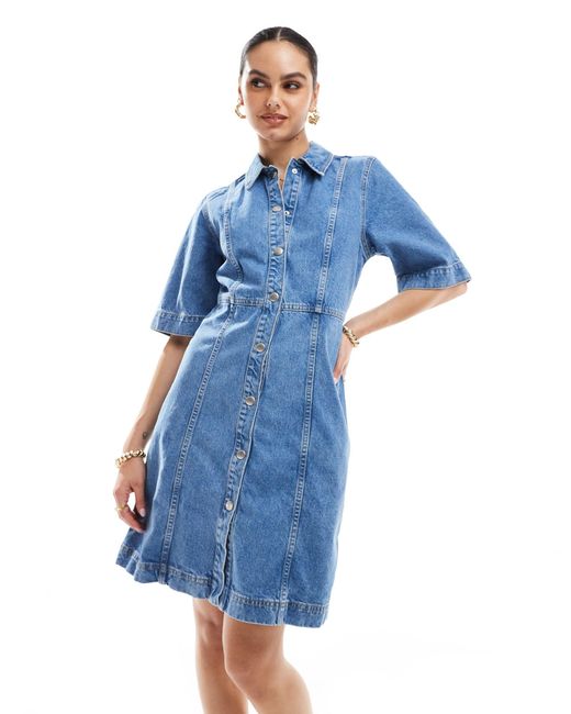 SELECTED Blue Femme Denim Shirt Dress for men