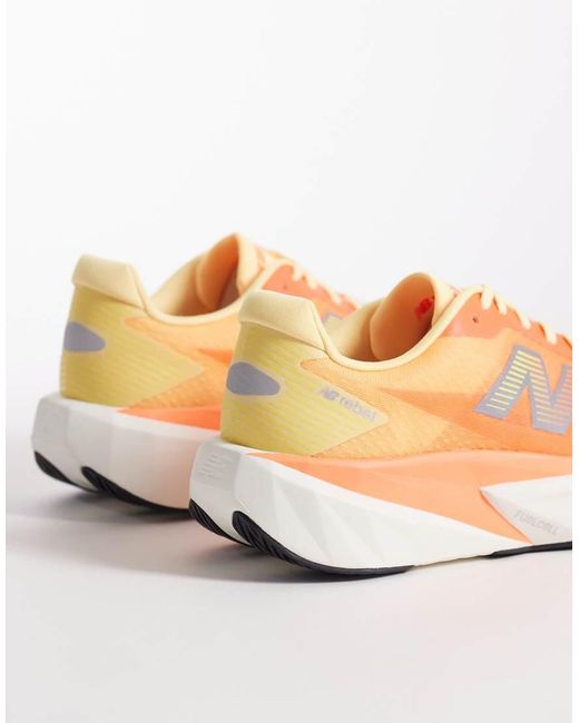 New Balance Gray Fuelcell Rebel V5 Mens Running Trainers for men