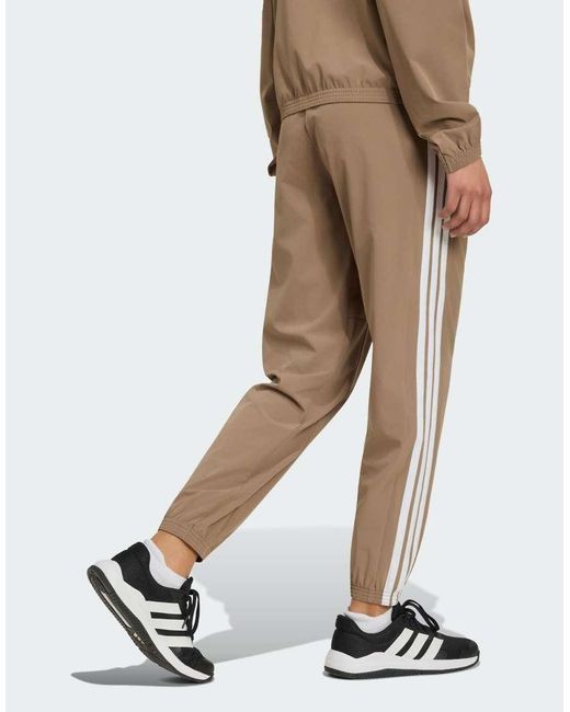 Adidas Originals Natural Train Essentials 3-stripes Woven Pants