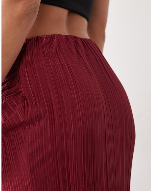 ASOS Gathered Sarong Style Plisse Maxi Skirt