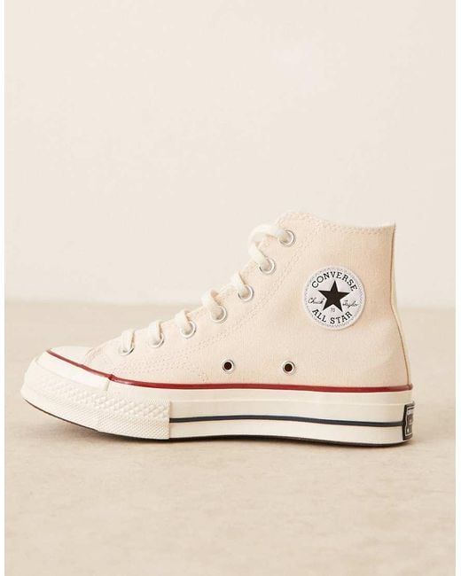 Converse Natural Chuck 70 Hi Wide Fit Trainers