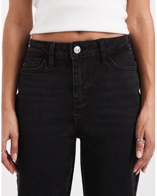 Pieces Black Kelly High Waisted Straight Leg Jeans