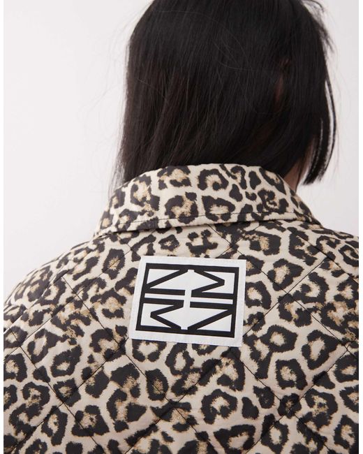 Noisy May Brown Quilted Zip Through Jacket