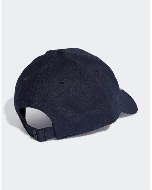 Adidas Originals Blue 3-Stripes Baseball Cap