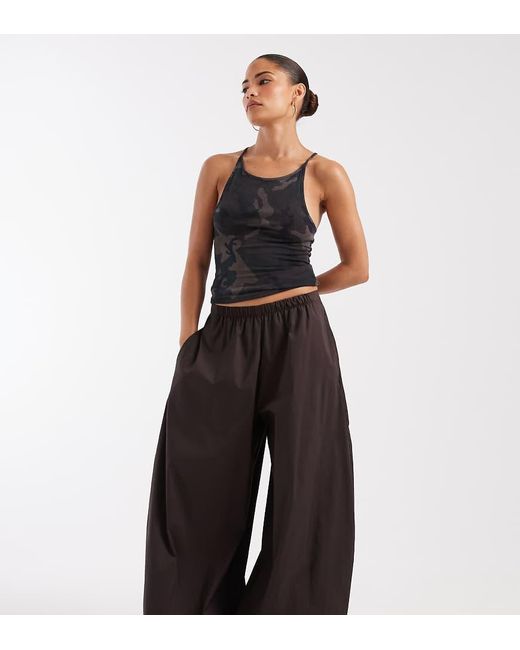 Vero Moda Black Poplin Wide Balloon Trousers