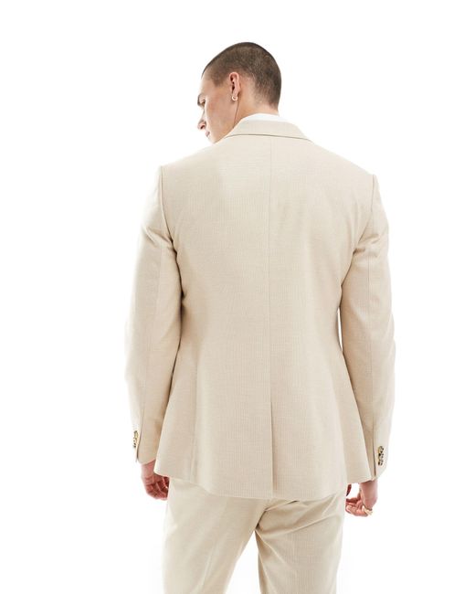 ASOS Natural Wedding Skinny Suit Jacket for men