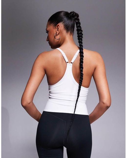 Top De Tirantes Para Yoga Con Sujetador Integrado De Tejido Suave Icon De 4505 de color Blue