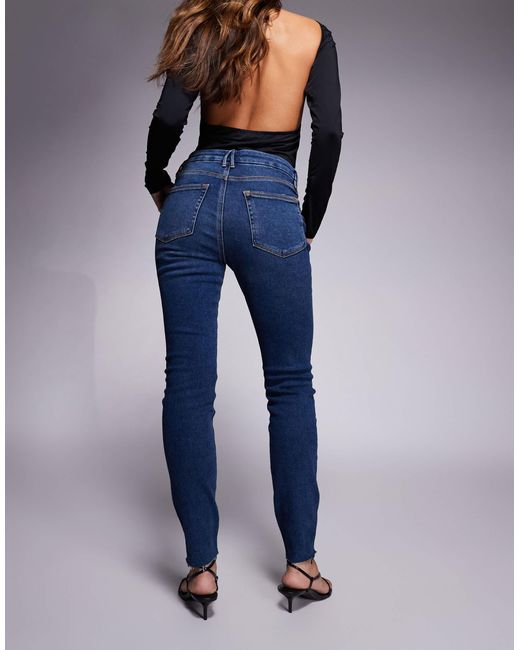 GOOD AMERICAN Blue Good Legs Skinny Jeans