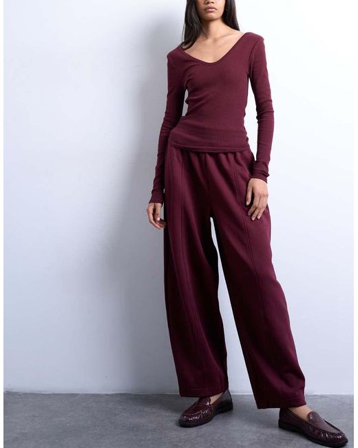 TOPSHOP Purple Balloon Jogger