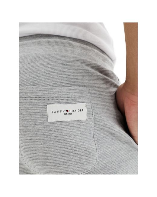 Tommy Hilfiger White Established Lounge Shorts for men