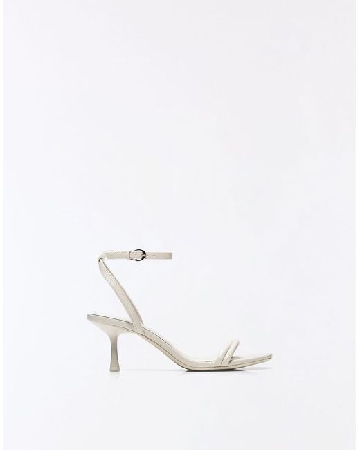 Bershka Blue Stiletto Heel Sandals